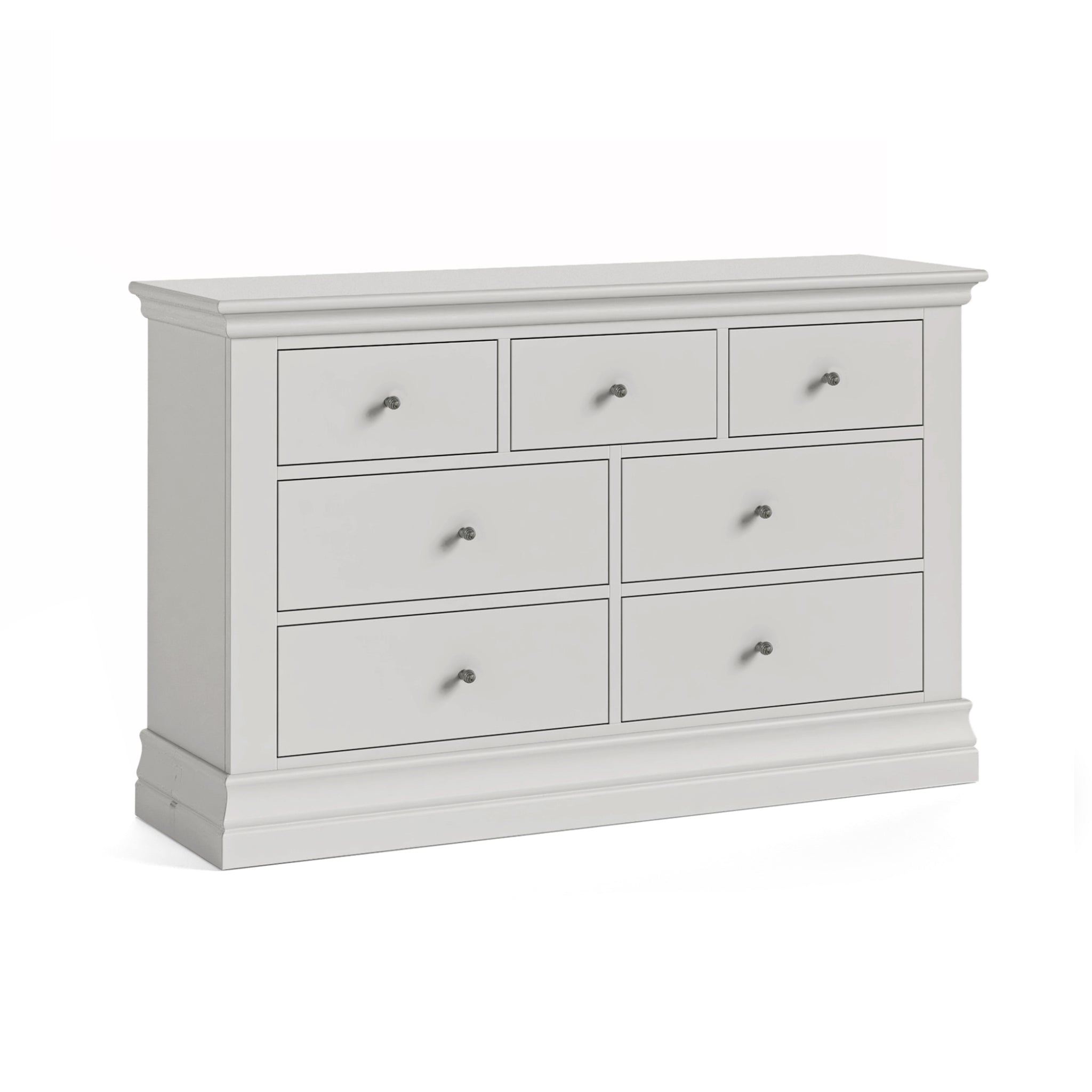 Beamhurst Painted - 3 Over 4 Drawer - Light Grey