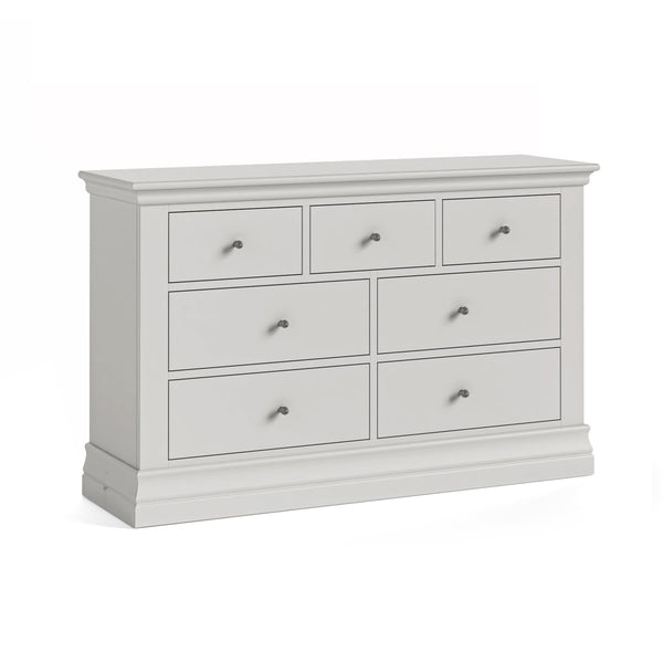 Beamhurst Painted - 3 Over 4 Drawer - Light Grey
