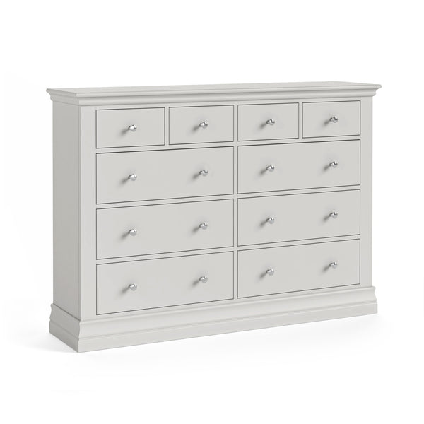 Beamhurst Painted - 4 Over 6 Drawer - Light Grey