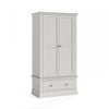 Beamhurst Painted - 2 Door 1 Drawer Wardrobe - Light Grey