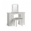 Beamhurst Painted - Double Pedestal Dressing Table - Light Grey