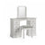 Beamhurst Painted - Double Pedestal Dressing Table - Light Grey