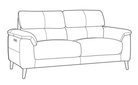 London - 2 Seater Sofa - Leather