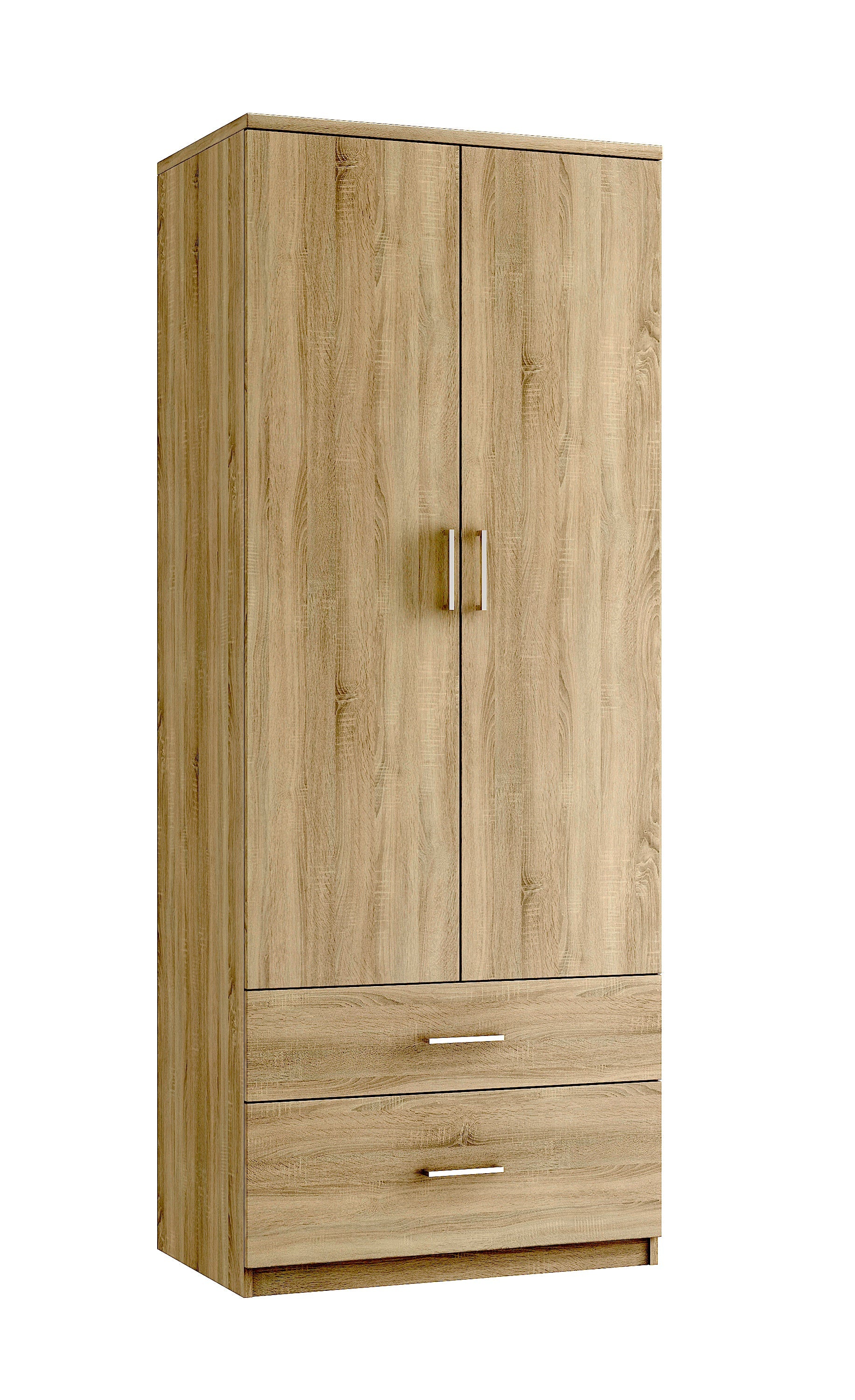 Montana - Double 2 Drawer Tall Wardrobe 30" - 11 Colours