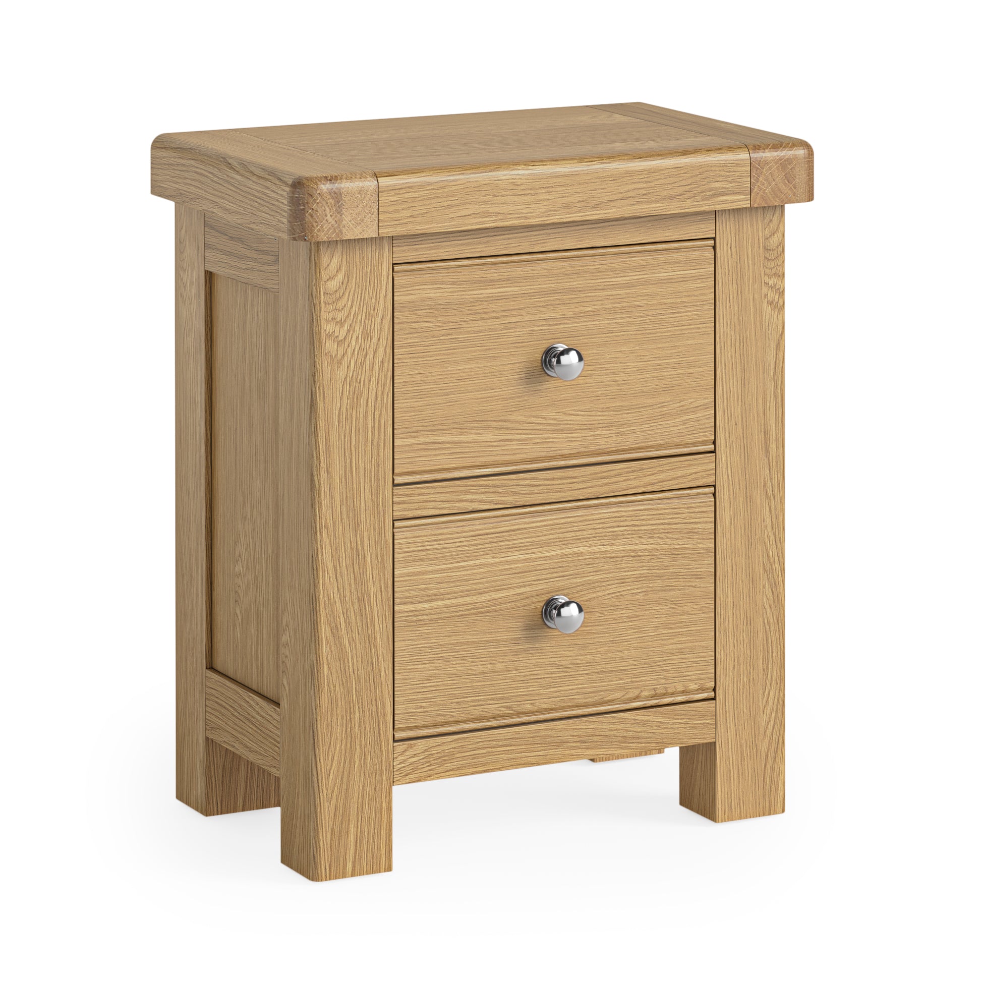 Newborough Oak - 2 Drawer Bedside