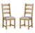 Oak 351 - Dining Chair WITHOUT Cushion - x 2 (Pair)