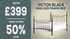 Victor - Black - 5' King Size
