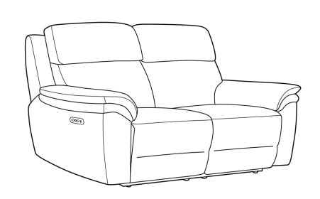 Padley 3 Seater Sofa Fabric – standalone line drawing