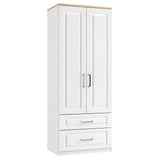 Sicily - 2 Drawer Double Tall Wardrobe