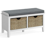 Hanbury - White - Storage Bench