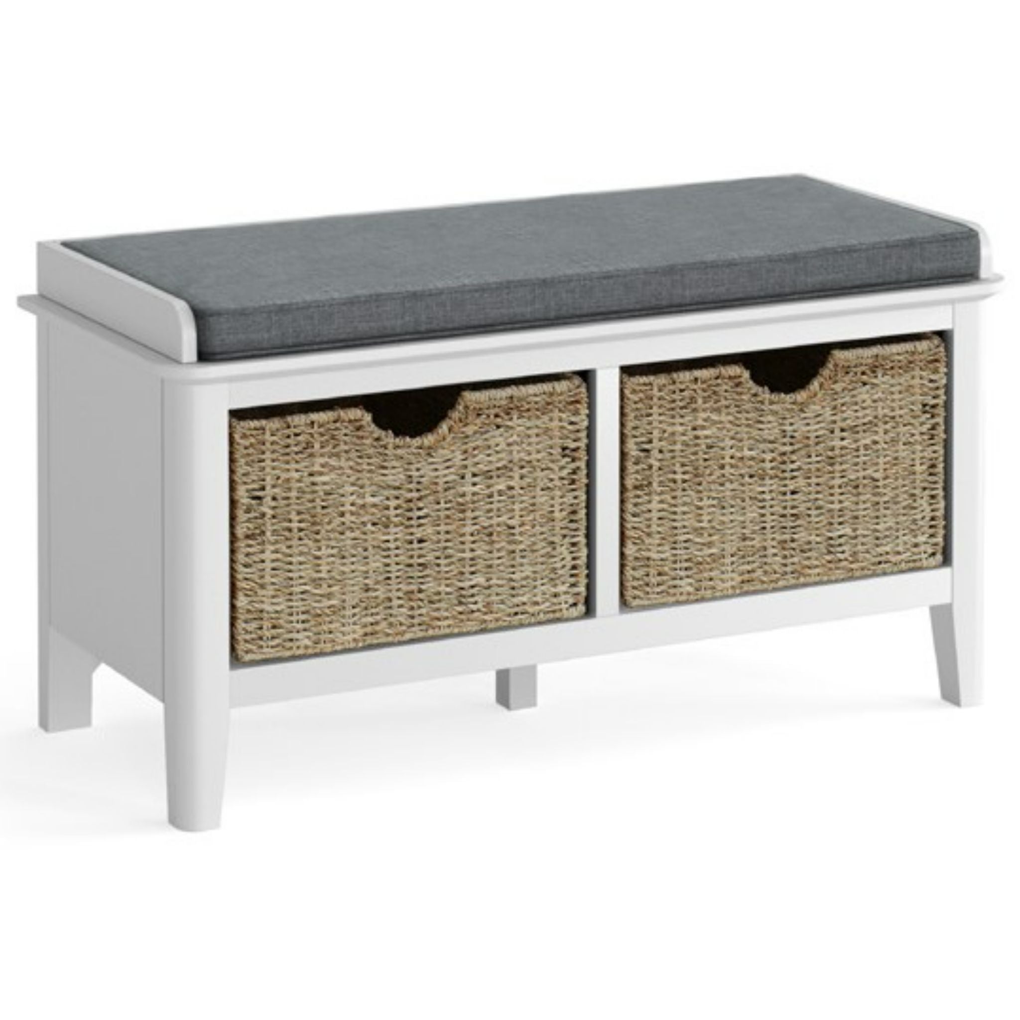 Hanbury - White - Storage Bench