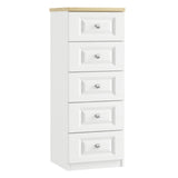 Sicily - 5 Drawer Tall Chest 15"