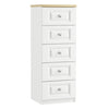 Sicily - 5 Drawer Tall Chest 15"