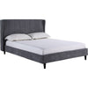 Alice Double Frame Bed - Grey
