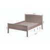 Ariel White - Double Frame Bed