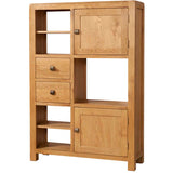 Aston Oak - High Display Unit 2 Door 2 Drawer