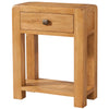 Oak 6 - Small Console 1 Drawer And Shelf