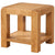 Oak 6 - Lamp Table With Shelf