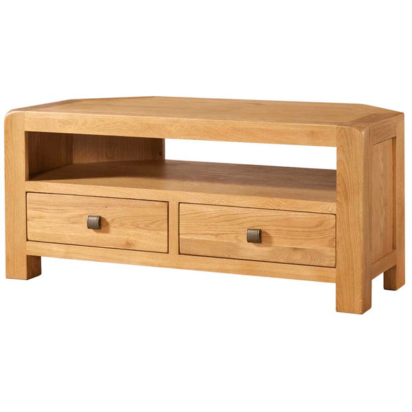 Oak 6 - Corner Tv Unit