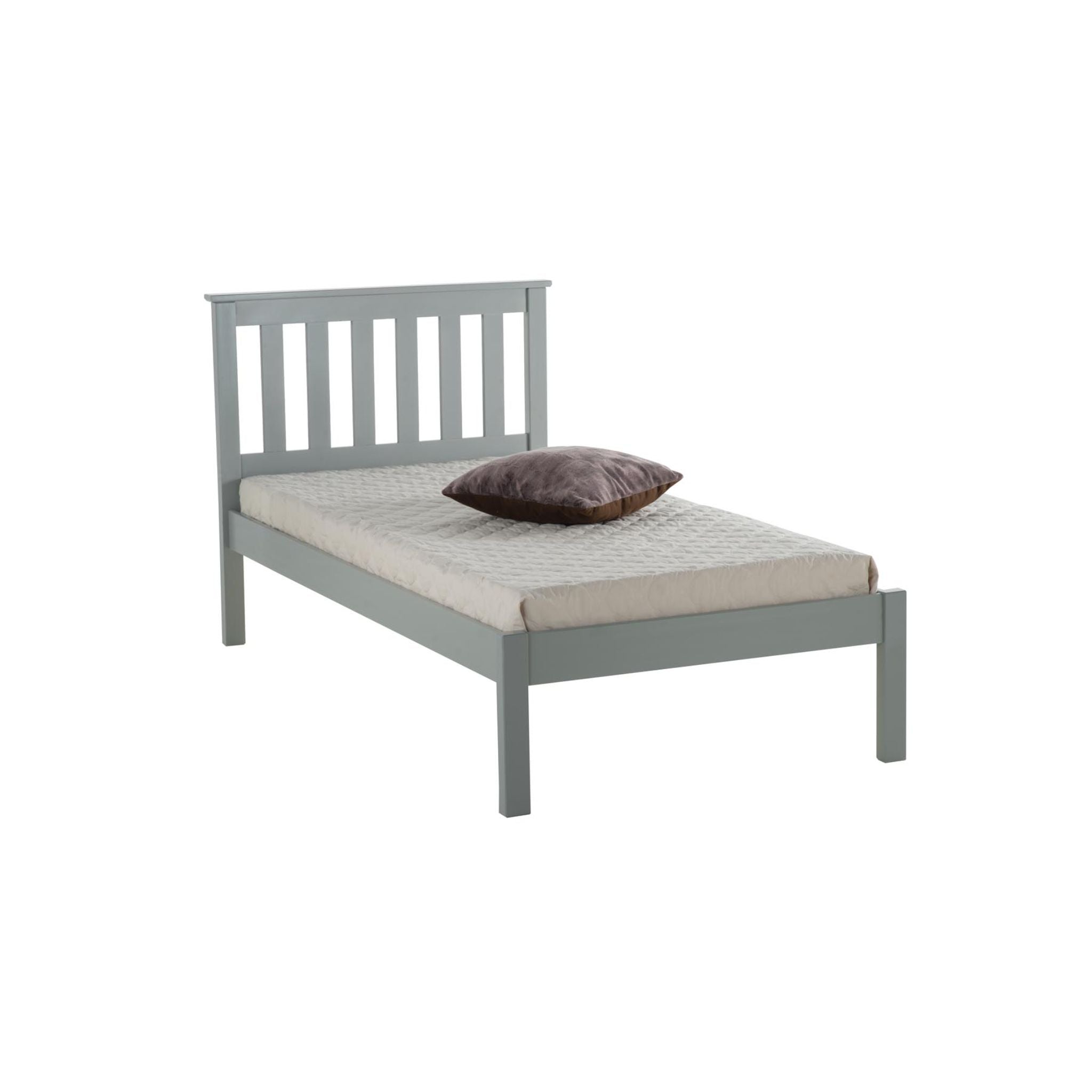 Denton Grey - 3' Single Frame Bed