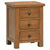 Oak 7 - 3 Drawer Bedside