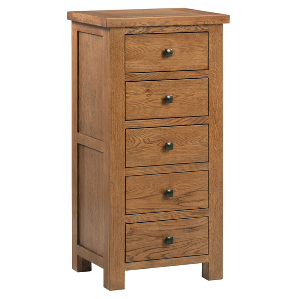 Oak 7 - 5 Drawer Wellington