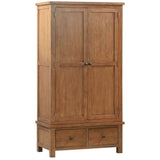 Oak 7 - Gents Wardrobe With 2 Drawers