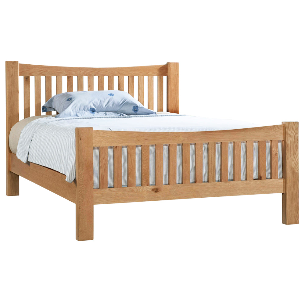 Devon Light Oak - 4'6" HFE Bed
