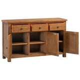 Oak 7 - 3 Door Sideboard