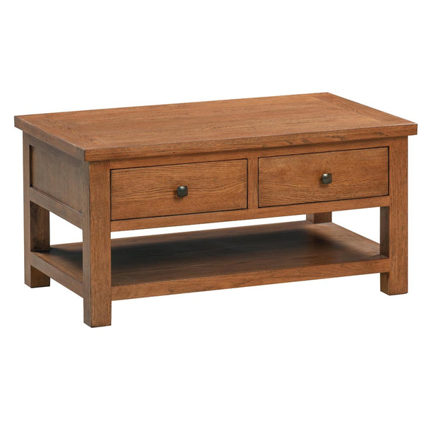 Oak 7 - Coffee Table With 2 Drawers