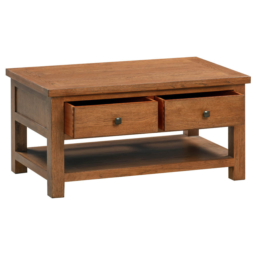 Oak 7 - Coffee Table With 2 Drawers