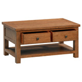 Oak 7 - Coffee Table With 2 Drawers