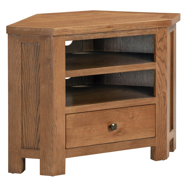 Oak 7 - Corner Tv Unit