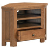 Oak 7 - Corner Tv Unit