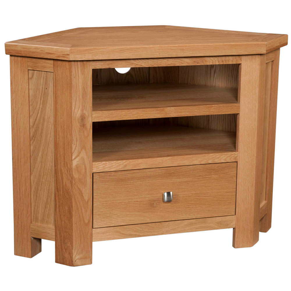 Devon Light Oak - Corner Tv Unit