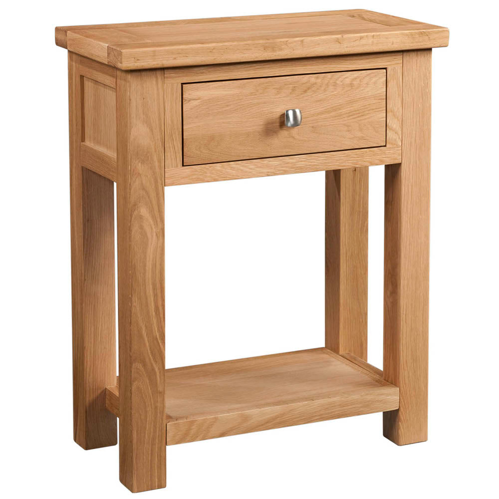Devon Light Oak - 1 Drawer Console Table