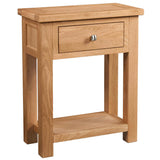 Devon Light Oak - 1 Drawer Console Table