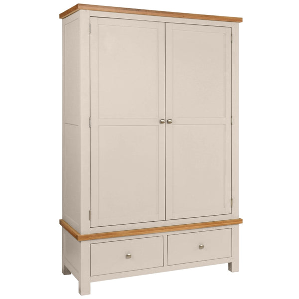 Painted 3 - 2 Door Wardrobe with 2 Drawers - 3 Colours