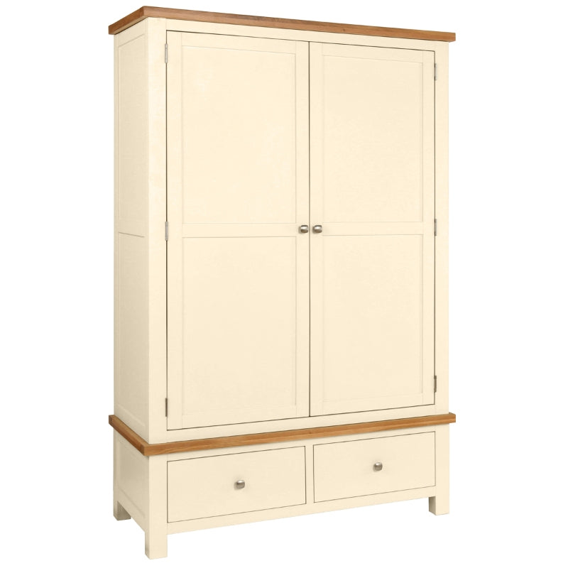 Painted 3 - 2 Door Wardrobe with 2 Drawers - 3 Colours