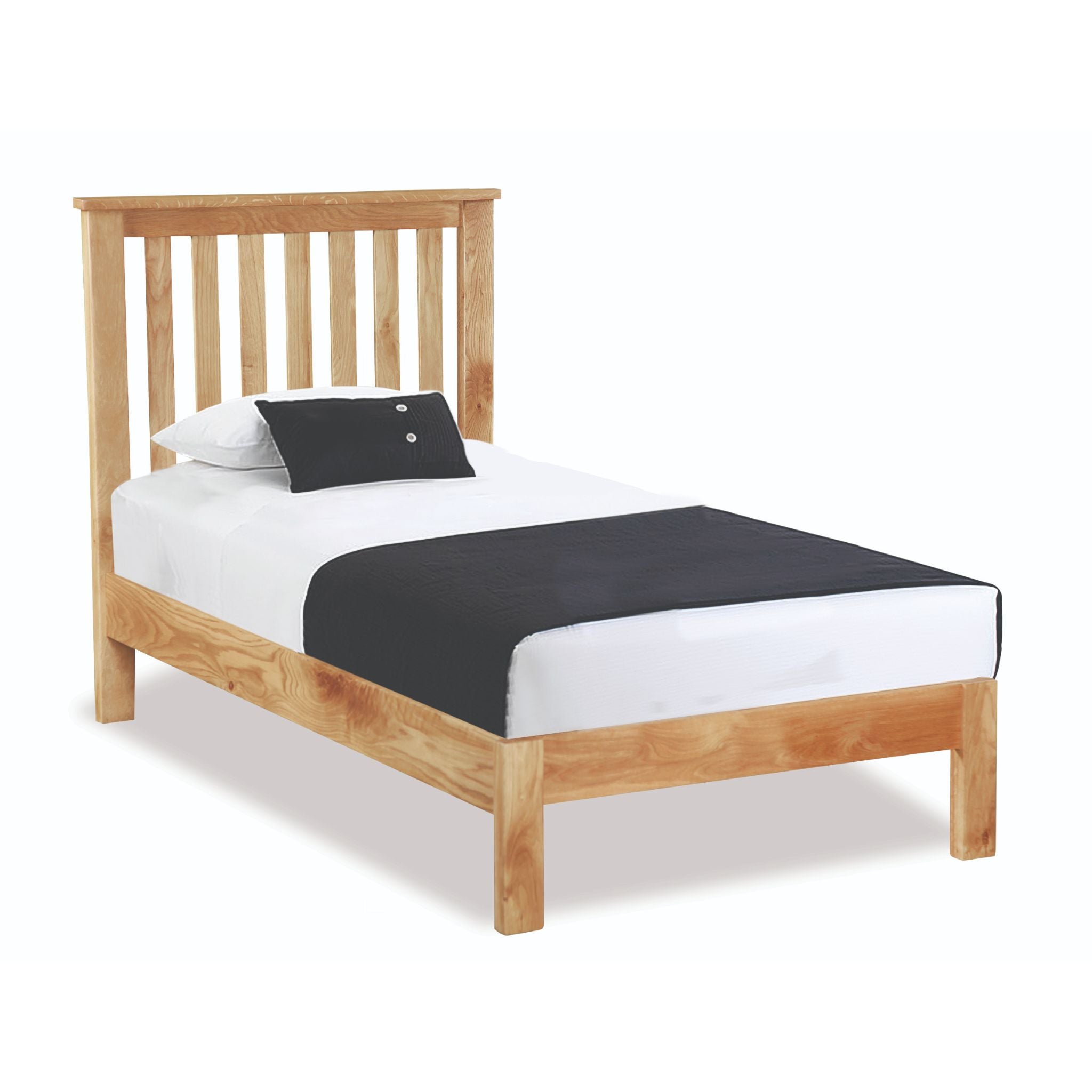 Tean Oak - 3' Single Frame Bed