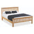 Oak 87 - 4'6 Double Frame Bed