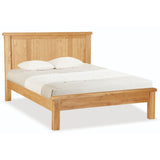 Sudbury Oak - 4'6 Double Panelled Frame Bed