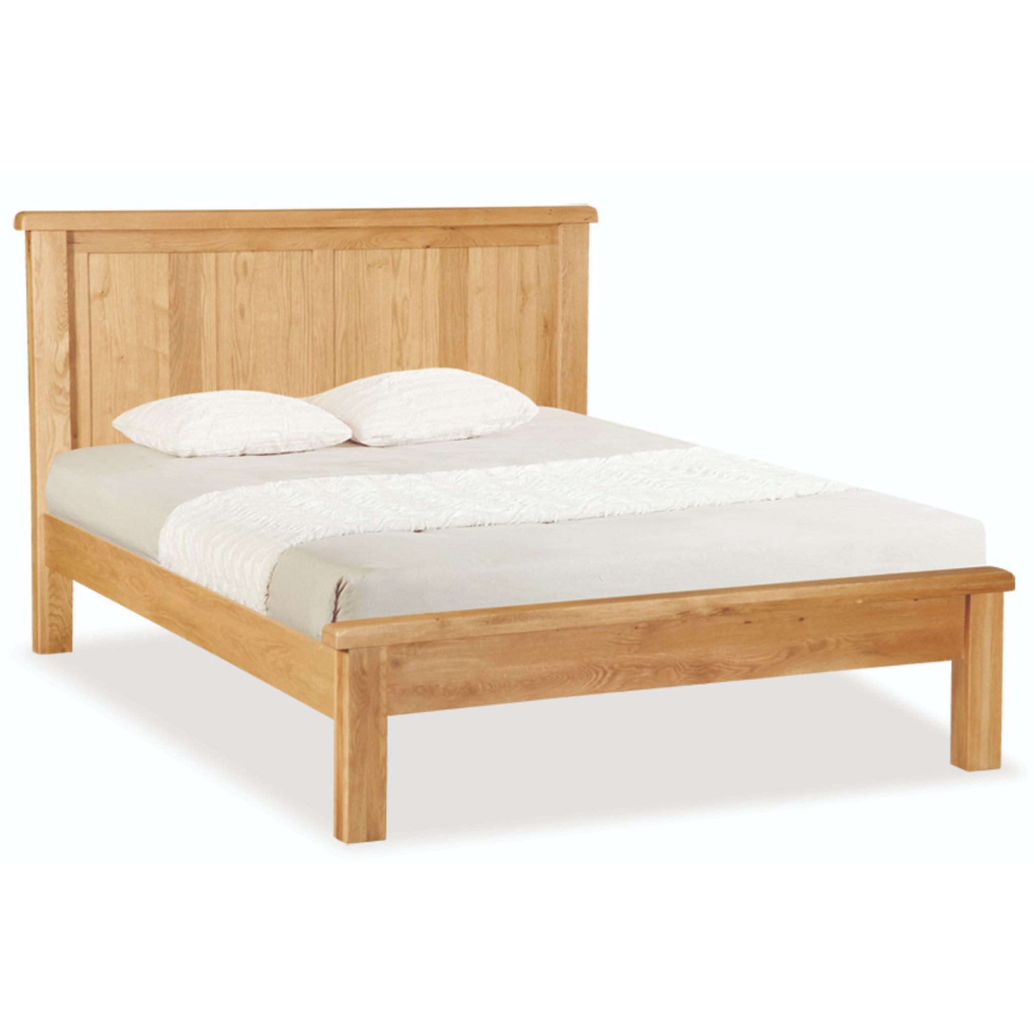 Sudbury Oak - 5' King Size Panelled Frame Bed