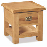 Sudbury Oak - Lamp Table with Drawer