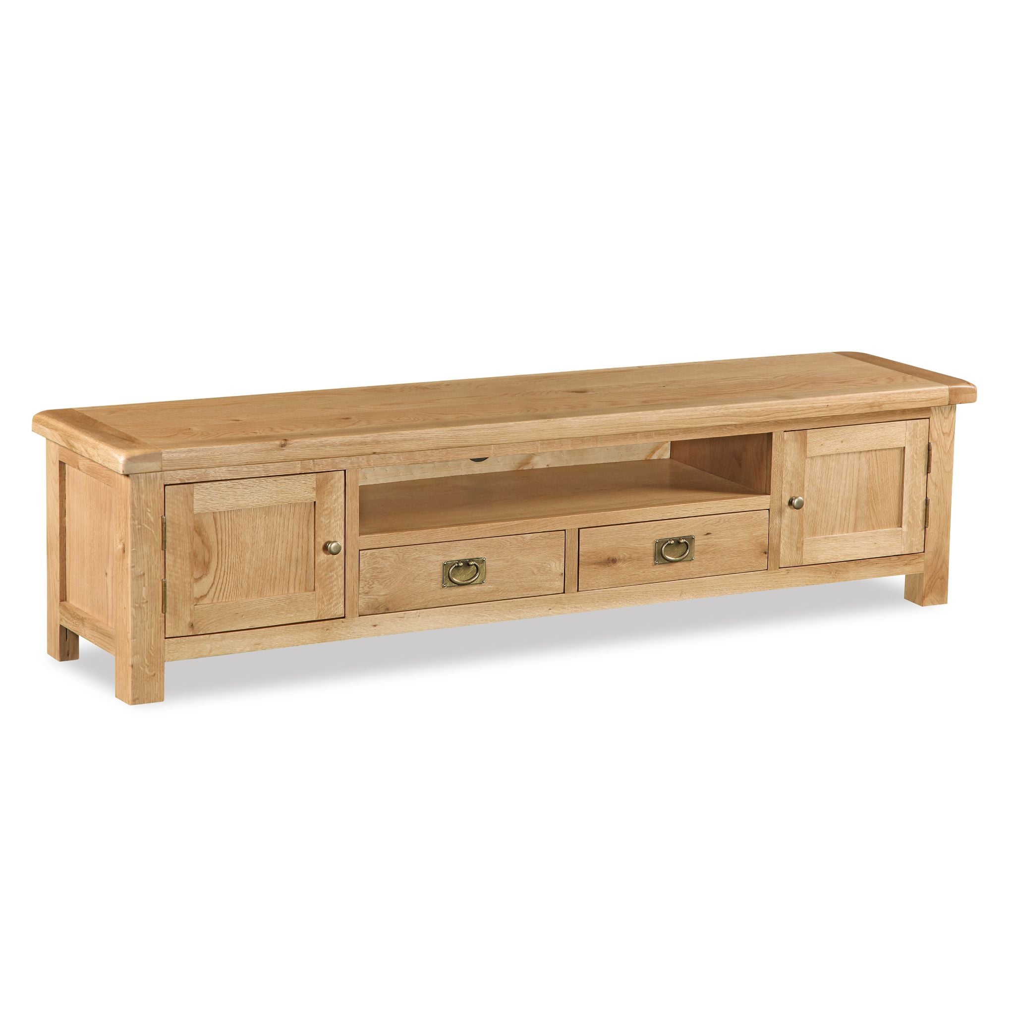 Sudbury Oak - Extra Large Low Line Media Unit