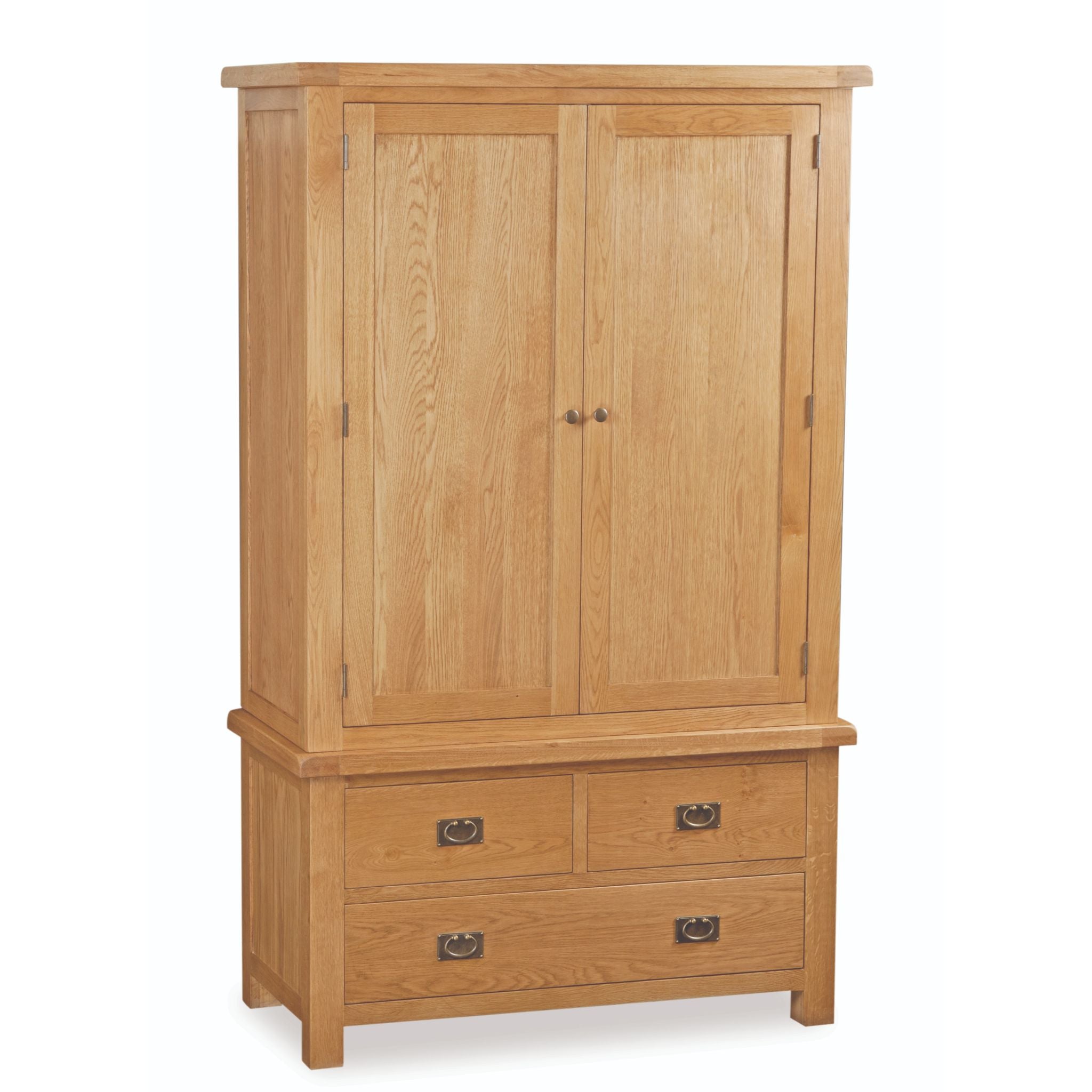 Sudbury Oak - 3 Drawer 2 Door Wardrobe