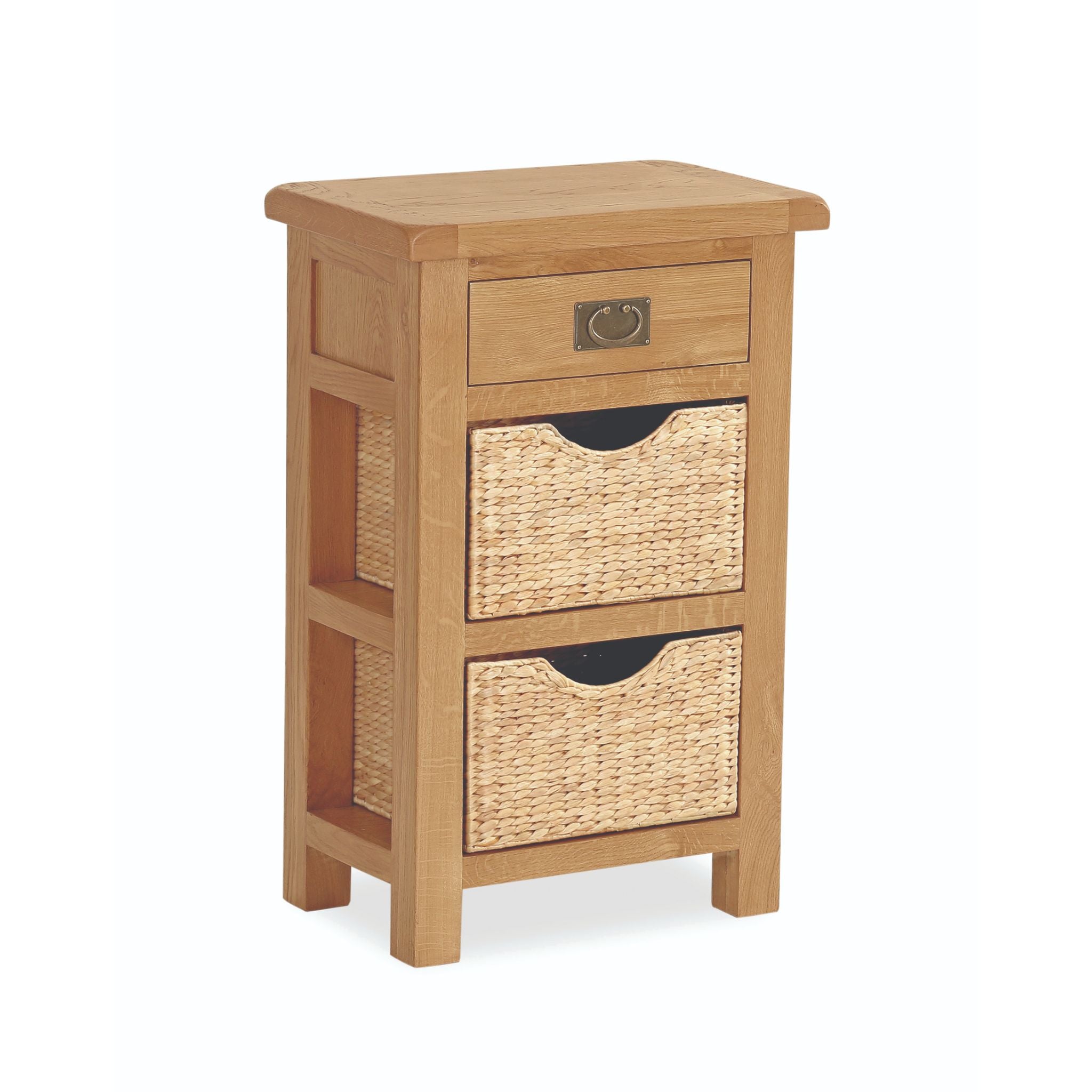 Sudbury Oak - Telephone Table with Baskets