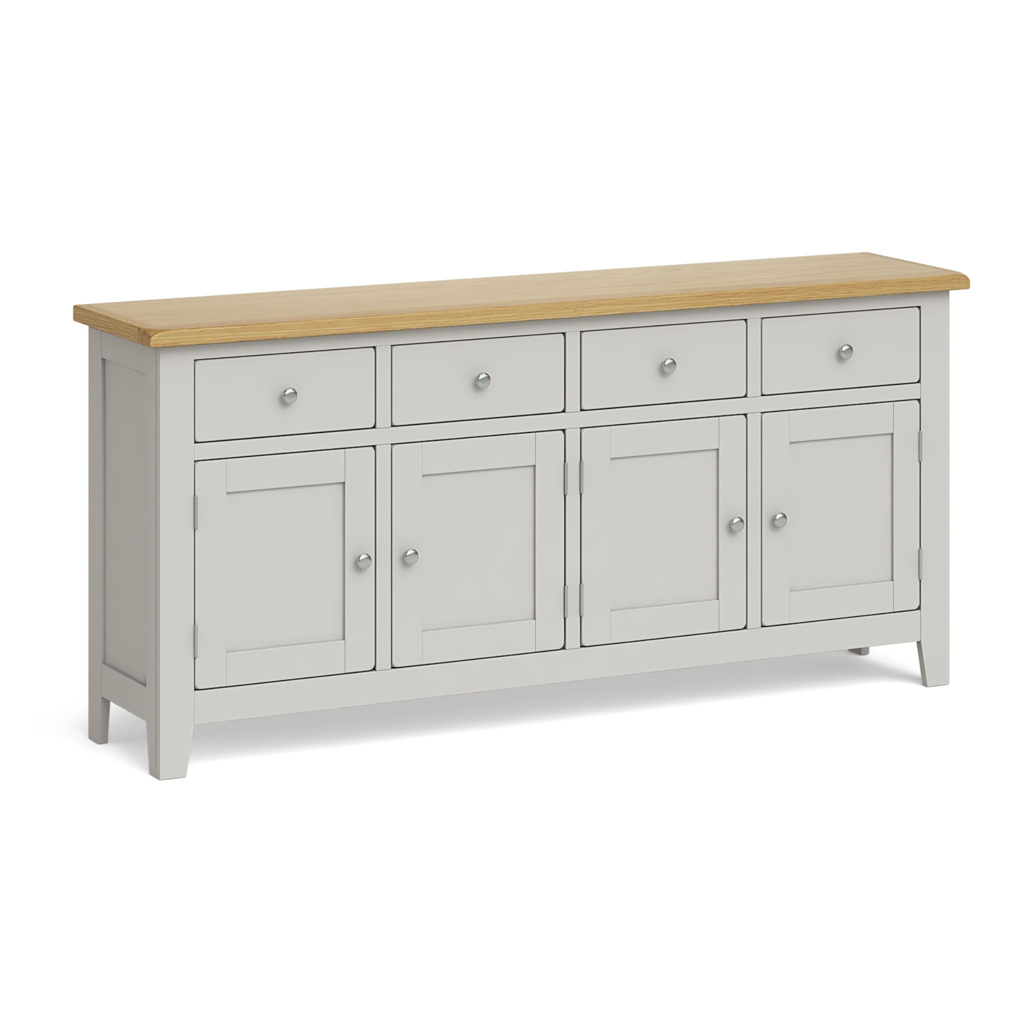 Oak 227 - 4 Door Large Sideboard