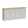 Oak 227 - 4 Door Large Sideboard