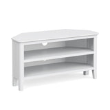 Hanbury - White -Corner TV Unit - CHECK STOCK